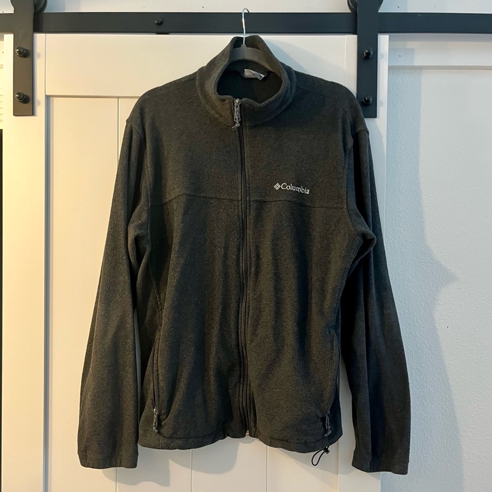Columbia Charcoal Full-Zip Fleece Jacket